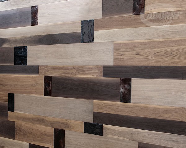 Mixed Material Wall Coverings Wood And Cotto Cadorin