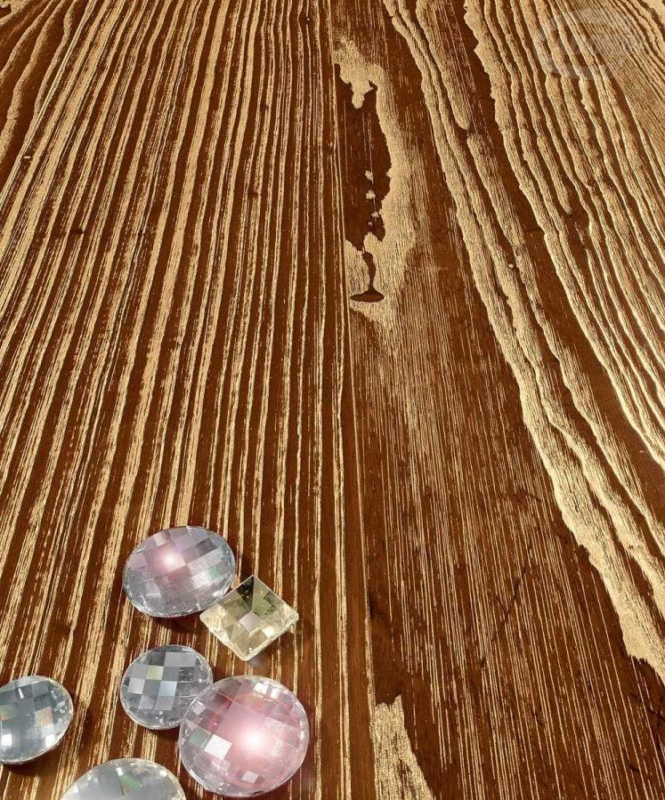 GOLD DUST and SWAROVSKI - Thermowood Ash-Tree - Brushed