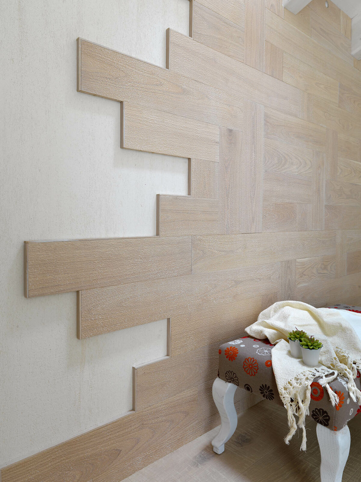 Wall Covering Modules - Chestnut Gravel - Linen varnished