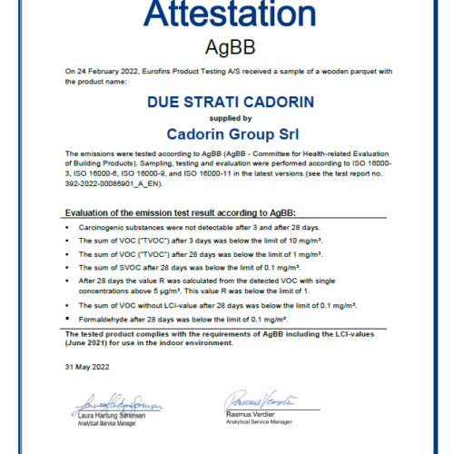 AGBB-2STR due strati voc