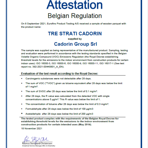 BELGIAN-3STR tre strati voc