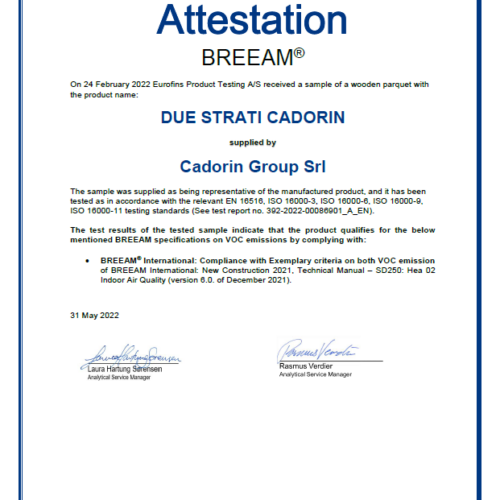 BREEAM-2STR due strati voc